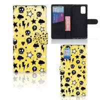 Telefoonhoesje met Naam Samsung Galaxy A02s | M02s Punk Geel - thumbnail