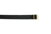 Horlogeband Universeel PRLN.18.S.5137 Onderliggend Nylon/perlon Zwart 18mm - thumbnail
