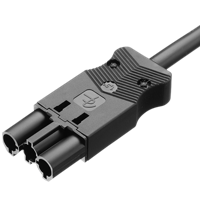 Aansluitsnoer male AC166 3X1.5 3M wit ADELS 16275330 - thumbnail