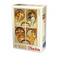 Alphonse Mucha Puzzel 1000 Stukjes - thumbnail