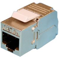 ROLINE Kat.6A (Klasse EA) Keystone, afgeschermd, gereedschapsvrij, zilverkleurig - thumbnail