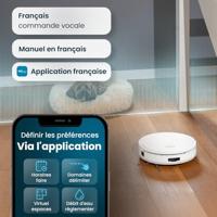 EZICLEAN All In One Z12 Ultra - Aangesloten robotstofzuiger en dweil met ledigingsbasis - 270 min - 14,4 V - 1,8 L - Wit - thumbnail