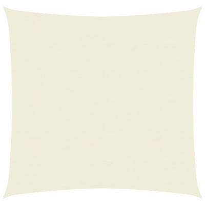 Zonnezeil 160 g/m² 2,5x2,5 m HDPE crèmekleurig