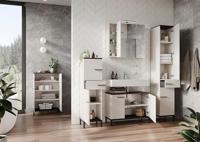 Germania Yonkers Badkamerkast Laag Cashmere|Walnoot - thumbnail