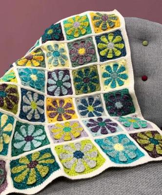 Haakpakket Retro Daisy Baby Blanket