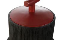 Tibor Home ESPRIT Zwart Rood Hars Orientaals 22 x 22 x 25 cm - thumbnail