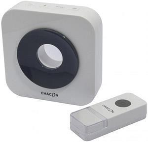 Enzo Chacon Draadloze deurbel design 100m wit/grijs - 8415050