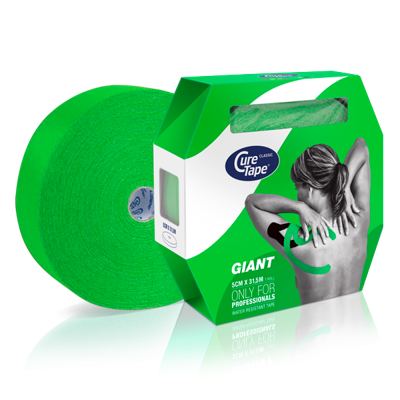 Cure Tape Kinesiotape giant groen 5cm x 31.5m 1 Stuks