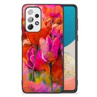 Kleurrijke Telefoonhoesje Samsung Galaxy A73 Tulips - thumbnail