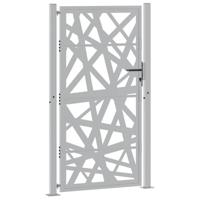 Poort met lichtontwerp 100x175 cm weervast staal - thumbnail