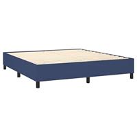 Boxspring met matras stof blauw 160x200 cm - thumbnail