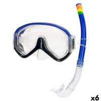 Snorkelbril en -buis voor Kinderen AquaSport Blauw (6 Stuks) - thumbnail