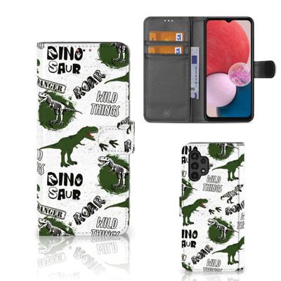 Telefoonhoesje | Met pasjeshouder | voor Samsung Galaxy A13 (4G) Dinosaurus Telefoonhoesje | Met pasjeshouder | voor Samsung Galaxy A13 (4G) Dinosaurus