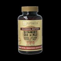 Vitamine D3 25mcg + K2 37,5 mcg MK-7 250 Softgels - thumbnail