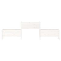 Plantenbak 245,5x44x75 cm massief grenenhout wit - thumbnail