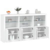 Dressoir met LED-verlichting 181,5x37x100 cm wit - thumbnail