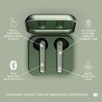 Urbanista Stockholm Plus Echte Draadloze Oordopjes, 20+ uur speeltijd, IPX4 waterdichte hoofdtelefoon, Bluetooth 5.0 koptelefoon, touch control, verbeterde microfoon, uitstekende belkwaliteit, Groen - thumbnail