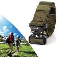 ENNIU 3.8cm breed Snake gesp buiten Casual Nylon riem verstelbaar multifunctionele Training riemen (leger-groen) - thumbnail