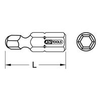 KS Tools 911.4651 Inbus-bit Gereedschapsstaal Vernikkeld C 6.3 1 stuk(s) - thumbnail