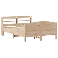 Bedframe zonder matras massief grenenhout 135x190 cm - thumbnail