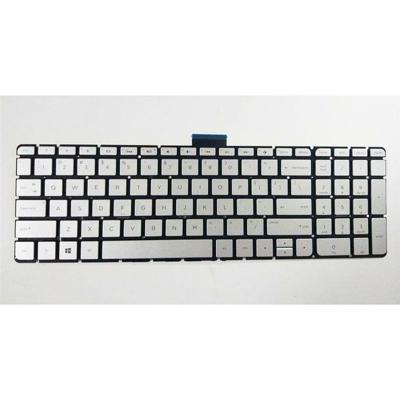 Notebook keyboard for HP Envy 15-U000 without frame silver