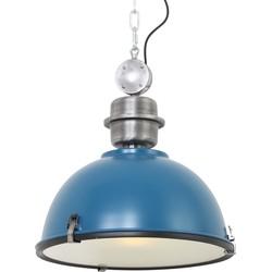 Steinhauer HanglampBikkel blauw met metaalgrijs - 7586PE