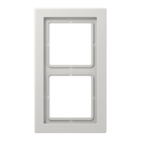 Jung LS Design Afdekraam Licht Grijs 2-voudig Duroplast - thumbnail