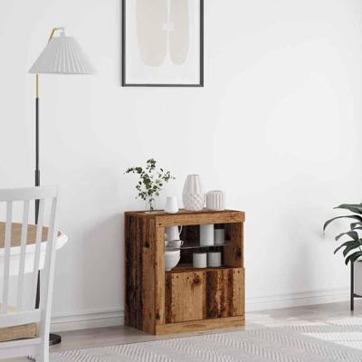 Dressoir Bruin 60.5 x 37 x 67 cm Bewerkt hout Dressoir Bruin 60.5 x 37 x 67 cm Bewerkt hout