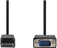 VGA-Kabel - DisplayPort Male - VGA Male - Vernikkeld - Maximale resolutie: 1080p - 2.00 m - Rond - PVC - Zwart - Doos - thumbnail