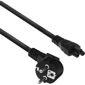 ACT AC3310 Stroomkabel Schuko CEE7/7 male (Haaks) / C5 Zwart - 2 meter
