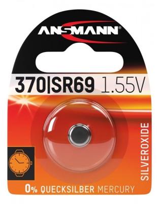 Ansmann Knoopcel 370 1.55 V 1 stuk(s) 24 mAh Zilveroxide Silberoxid Knopfzelle SR69 / SR920 / 370 / 371