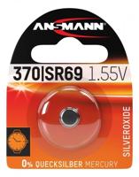 Ansmann Knoopcel 370 1.55 V 1 stuk(s) 24 mAh Zilveroxide Silberoxid Knopfzelle SR69 / SR920 / 370 / 371 - thumbnail