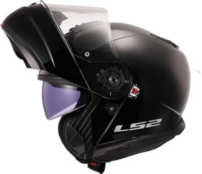 LS2 opklapbare helm "ff908 strobe ii solid" helmet ff908 strob.ii solid l black