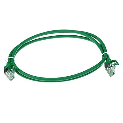 ACT Groene 3 meter LSZH U/FTP CAT6A datacenter slimline patchkabel snagless met RJ45 connectoren ACT Groene 3 meter LSZH U/FTP CAT6A datacenter slimline patchkabel snagless met RJ45 connectoren