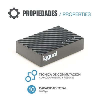 Schakelaar iggual GES5000 Zwart Schakelaar iggual GES5000 Zwart