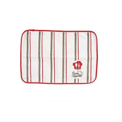 Individueel tafelkleed Bon Apetit Rood Wit 33 x 0,3 x 48 cm