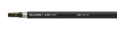 HELU JZ-600-Y-CY Stuurstroomkabel 4 G 0.75 mm² Zwart 11491-1000 1000 m