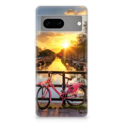 Google Pixel 7 | Silliconen Back Cover | Amsterdamse Grachten