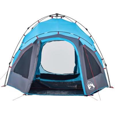 VidaXL Koepeltent 3-persoons snelontgrendeling blauw