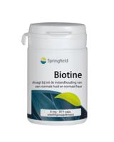 Springfield Biotine (vitamine B8) 8 mg 30 Vegetarische capsules - thumbnail