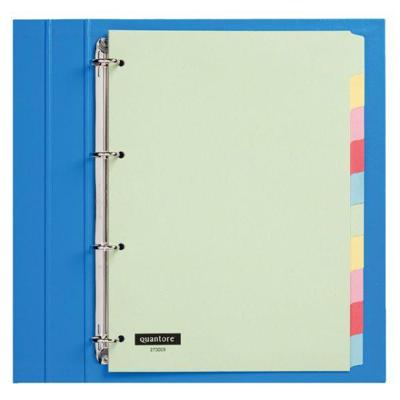 Tabbladen 4-gaats 10-delig assorti karton Quantore Tabbladen 4-gaats 10-delig assorti karton Quantore