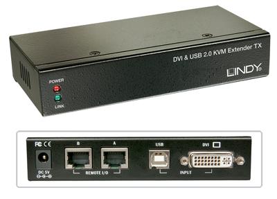 LINDY Cat.5 KVM Extender Classic KVM-extender DVI 1920 x 1200 Pixel