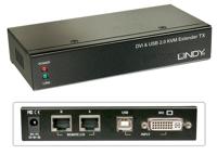 LINDY Cat.5 KVM Extender Classic KVM-extender DVI 1920 x 1200 Pixel - thumbnail