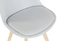 Stoel DKD Home Decor 48 x 56 x 83 cm Schuim Beige Blauw Beukenhout - thumbnail