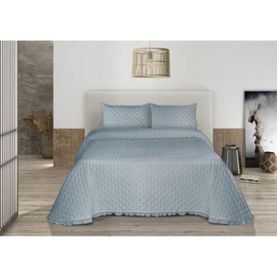 Sprei Pierre Cardin AROA Blauw Bed van 90 (2 Onderdelen)