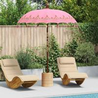 Parasol Anders Roze x 260 cm Katoen en massief hout - thumbnail