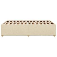 Bedframe zonder matras 120x190 cm stof crèmekleurig - thumbnail