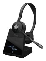 Jabra Engage 75 SE Stereo On Ear headset Bluetooth, DECT, Kabel Stereo Zwart Noise Cancelling Microfoon uitschakelbaar (mute), NFC - thumbnail