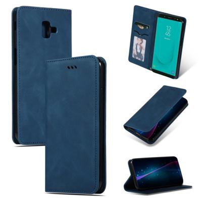 Retro huid voelen Business magnetische horizontale Flip lederen case voor Samsung Galaxy J6 plus 2018 & J6 Prime (marineblauw) Retro huid voelen Business magnetische horizontale Flip lederen case voor Samsung Galaxy J6 plus 2018 & J6 Prime (marineblauw)