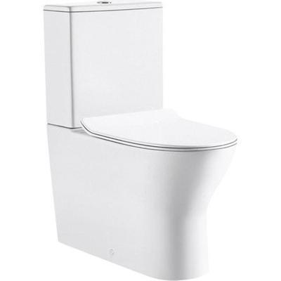 GO by Van Marcke Tina PACK staand toilet zonder spoelrand met reservoir met Geberit spoelmechanisme met dunne softclose en takeoff zitting wit 20002294